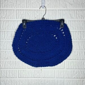Handmade Blue Crochet Placemat Set Of 2